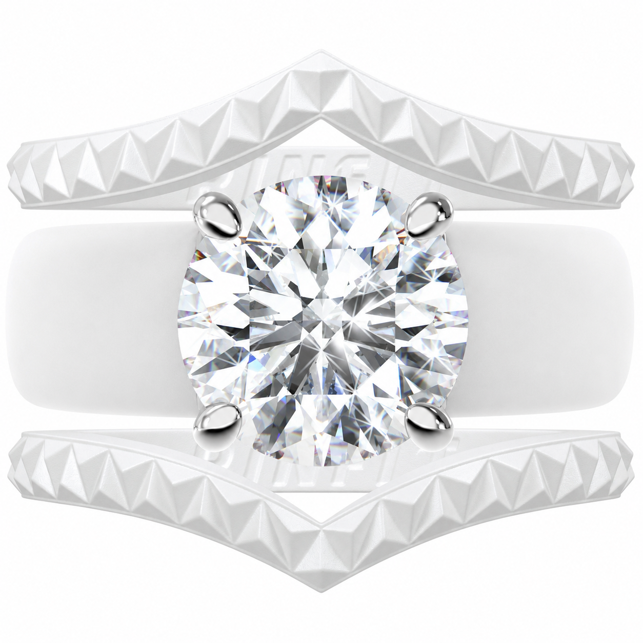 Silicone Ring Stackable Set – 7mm Round Solitaire CZ | Patented Design - GlowStone Collection
