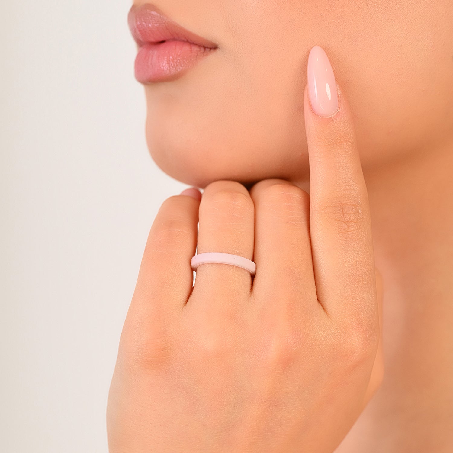 Stackable Thin Silicone Wedding Ring for Women by Rinfit