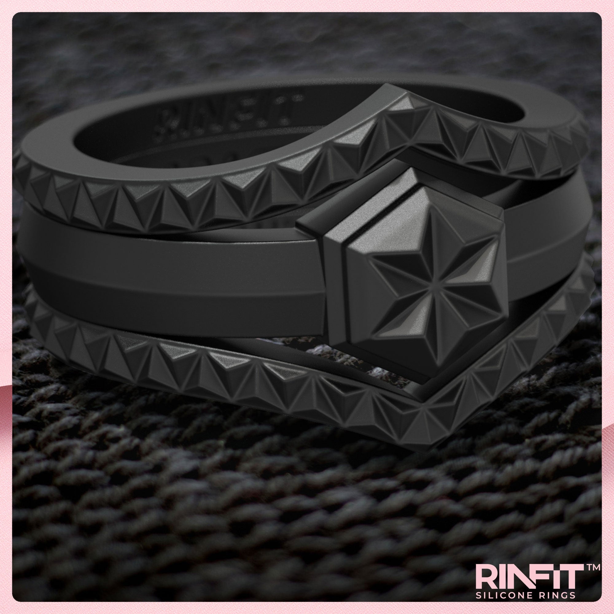GIFT RING Women's Couture Silicone Engagement Ring. Stylish Design, Comfortable & Durable Wedding Band