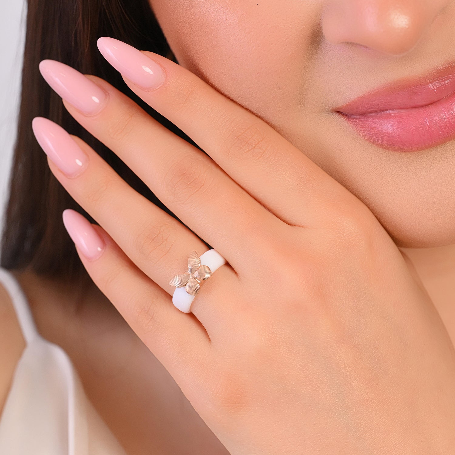 Butterfly Collection - Women's Silicone Rings with Stainless Steel Butterfly - Patent Pending