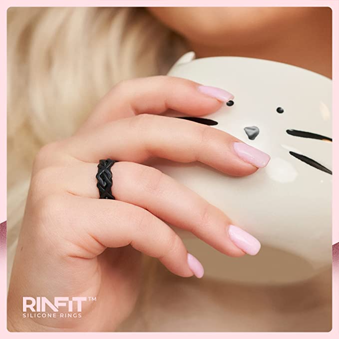 GIFT RING Women's Silicone Ring Space collection. Soft, Comfortable & Durable Wedding Band. US Design Patent