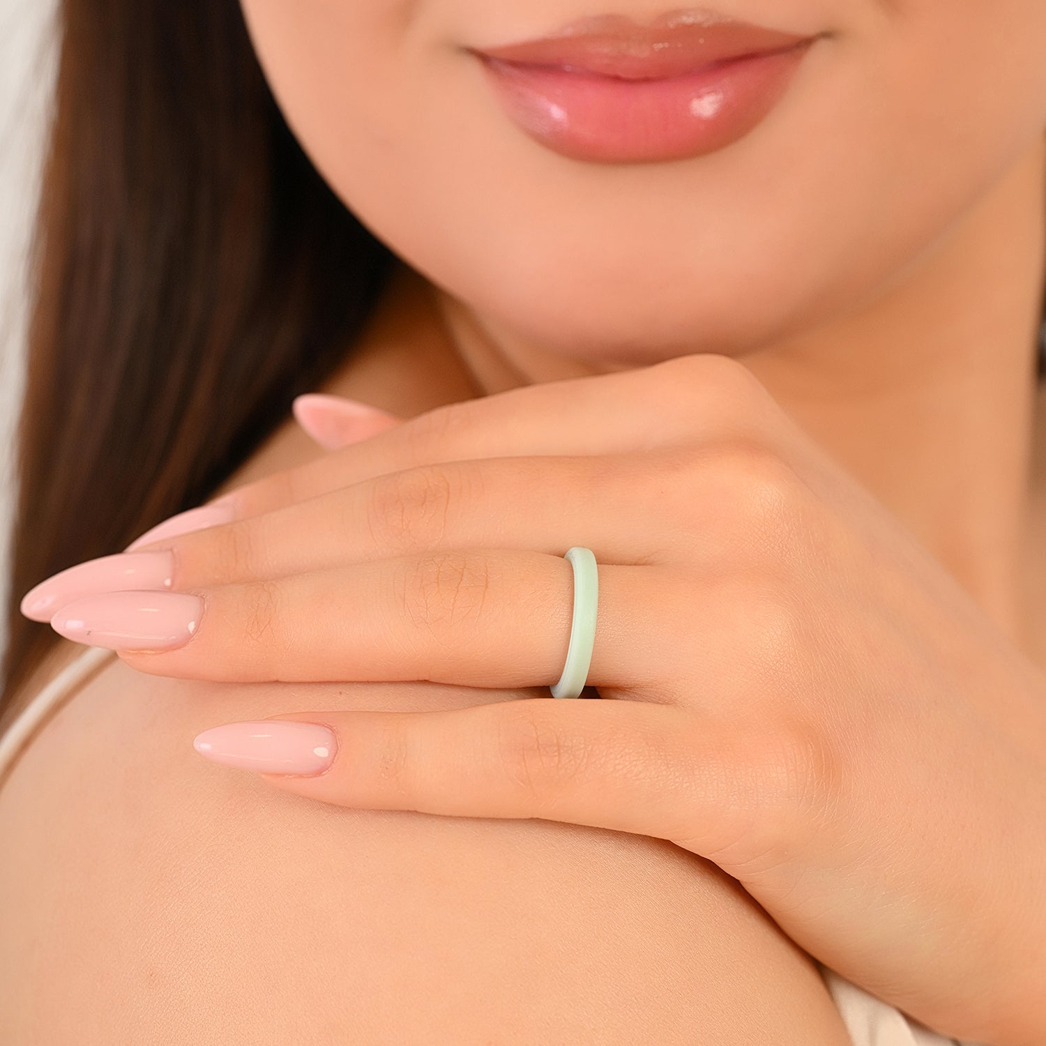 Stackable Thin Silicone Wedding Ring for Women by Rinfit