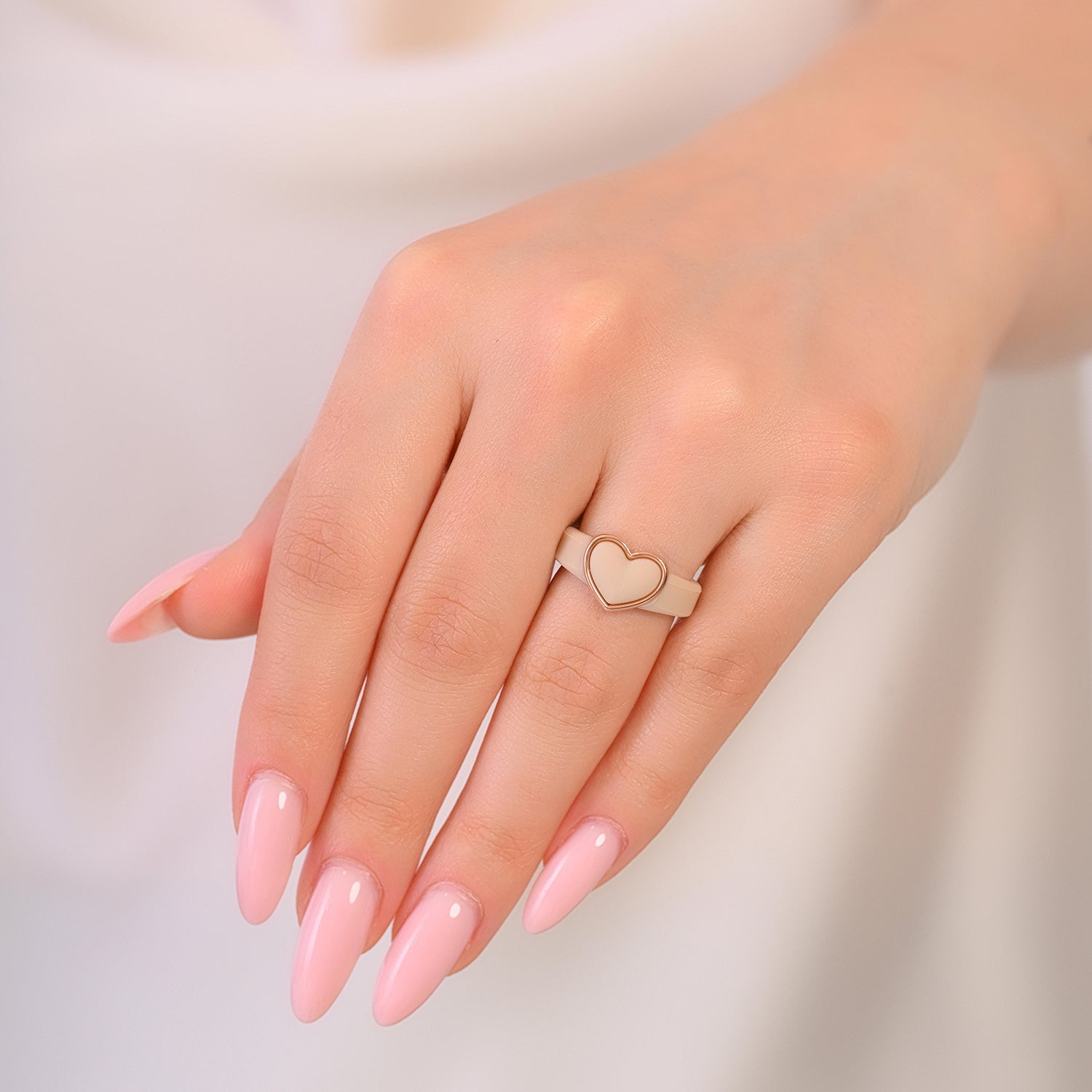 NEW! Heart Frame Collection - Women's Silicone Rings with Metal Heart Frame - Patented Design