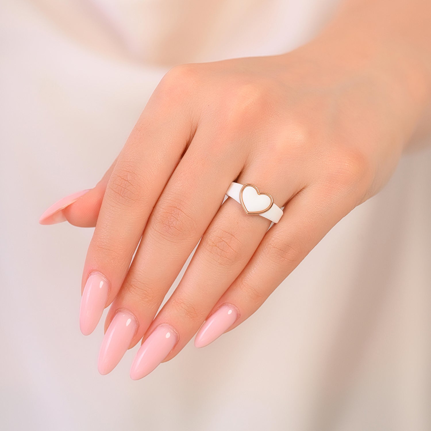 NEW! Heart Frame Collection - Women's Silicone Rings with Metal Heart Frame - Patented Design