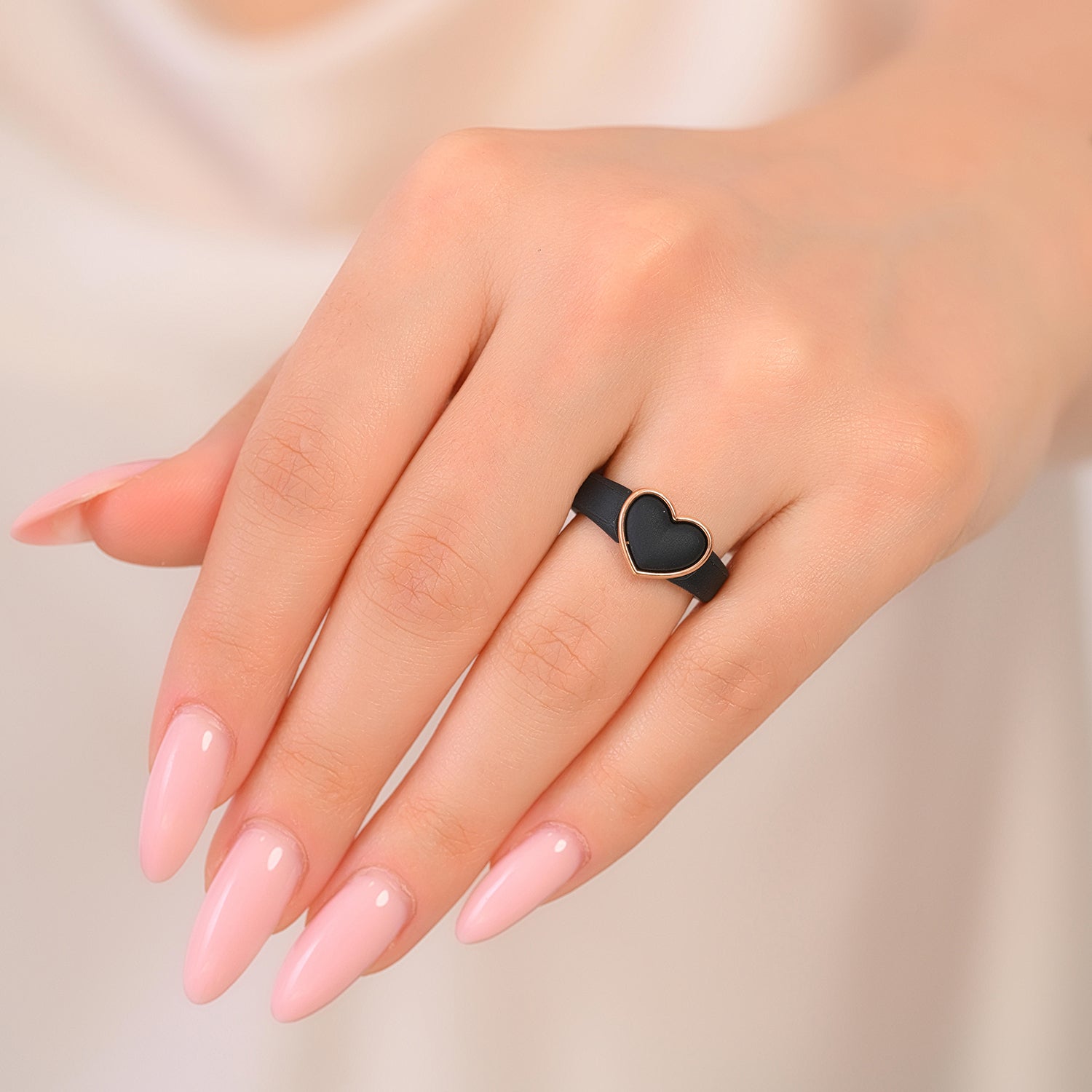 NEW! Heart Frame Collection - Women's Silicone Rings with Metal Heart Frame - Patented Design