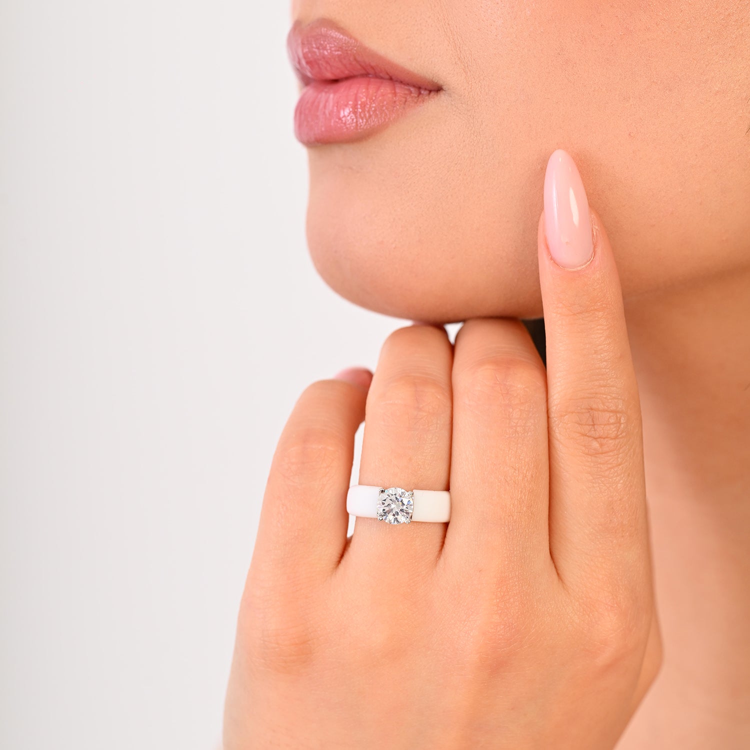 Rinfit Signature Trio – Glowstone Round, Gemstone and Thin Band - Patented Design