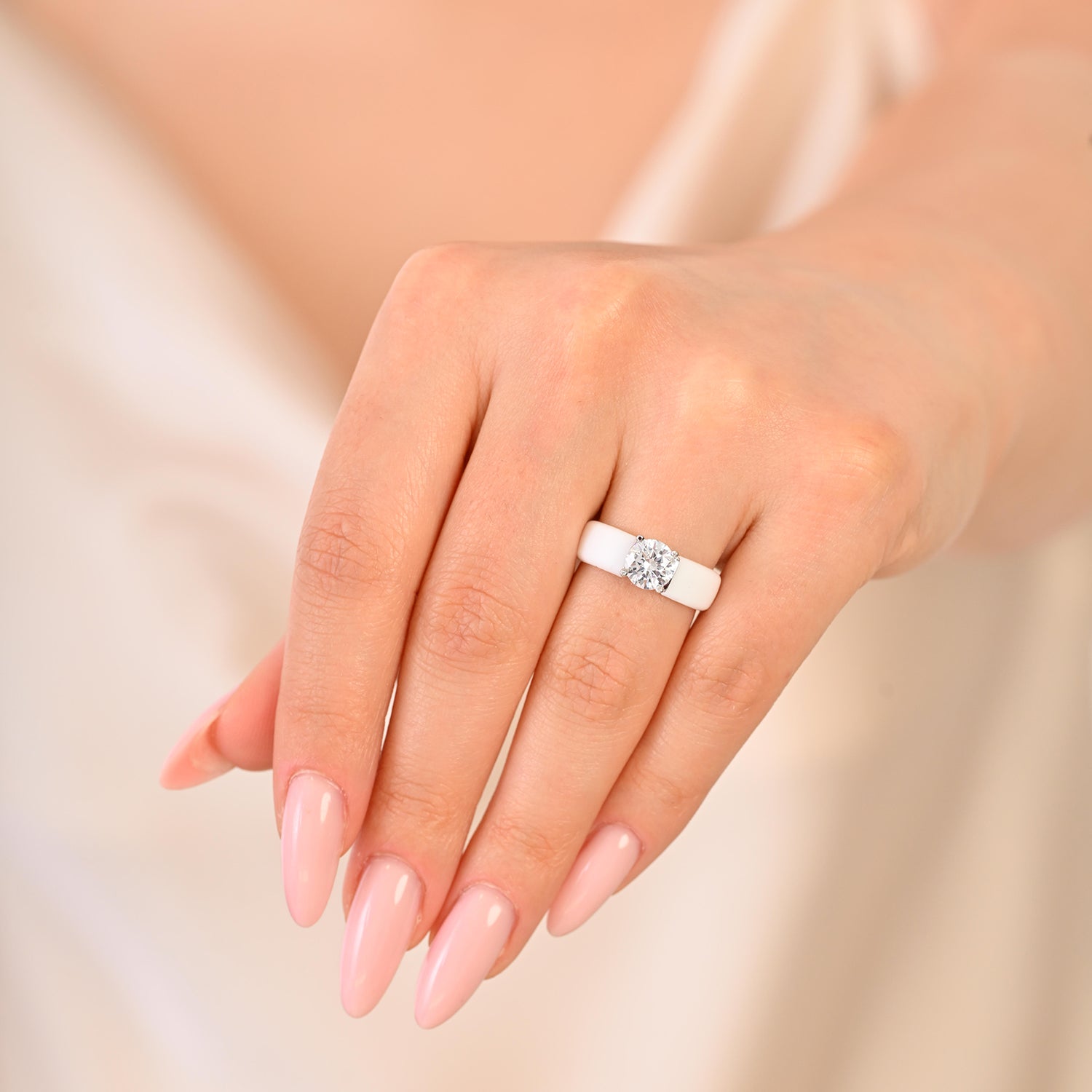 Rinfit Signature Trio – Glowstone Round, Gemstone and Thin Band - Patented Design