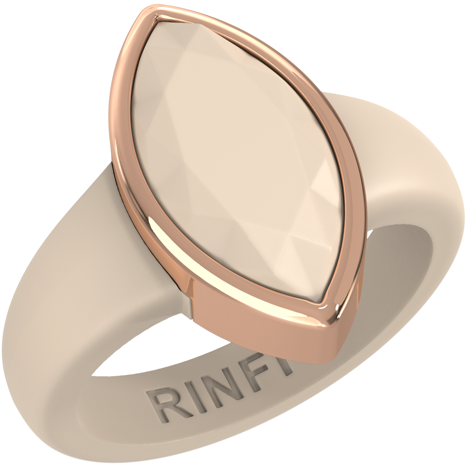 Marquise Collection - Silicone Rings for Women with Metal Frame - Patent Pending Design