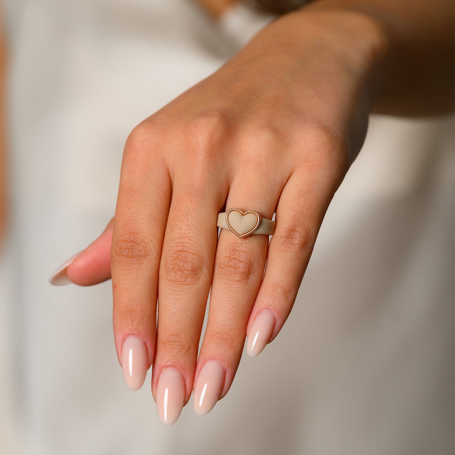 NEW! Heart Frame Collection - Women's Silicone Rings with Metal Heart Frame - Patent Pending Design