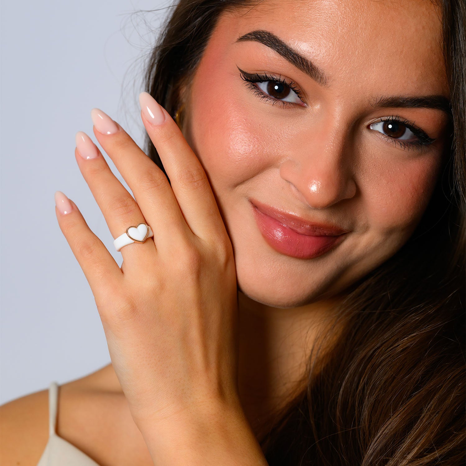 NEW! Heart Frame Collection - Women's Silicone Rings with Metal Heart Frame - Patent Pending Design