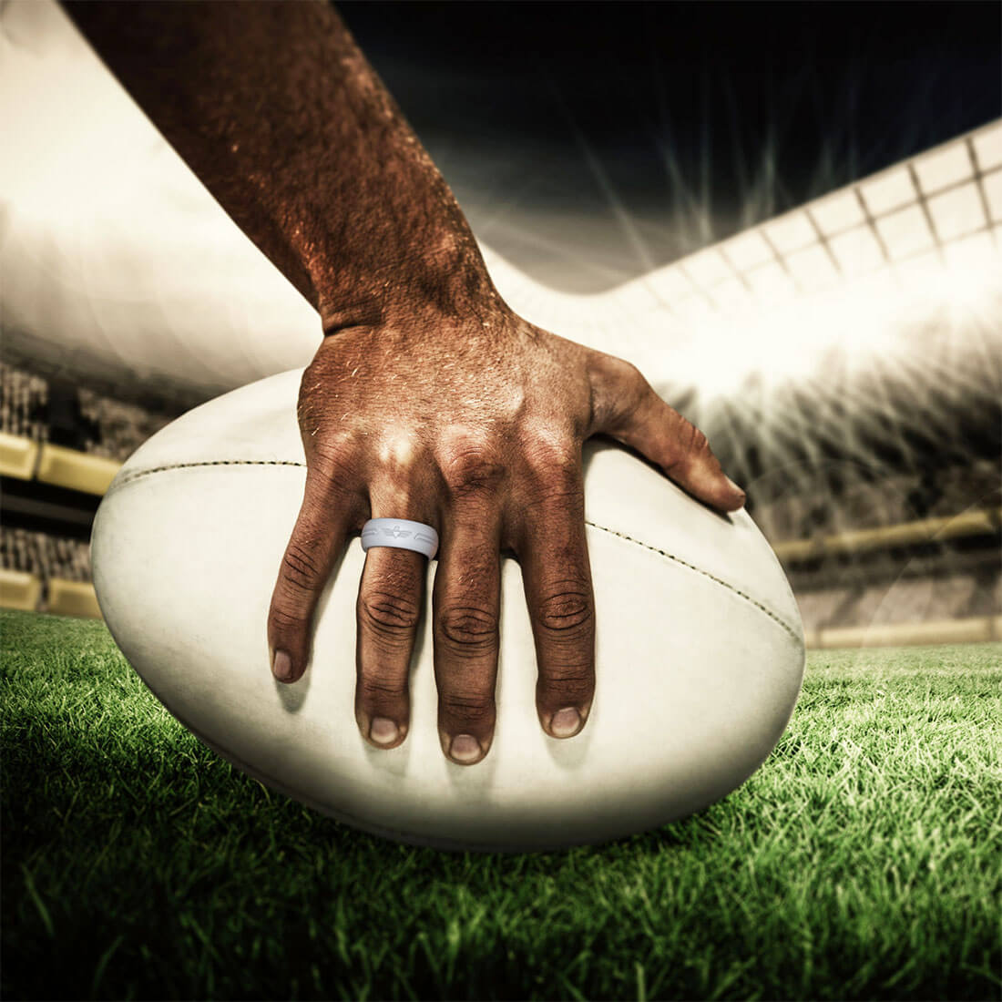 GIFT RING Men's Eagle Silicone Ring. Soft, Comfortable & Durable Wedding Band. US Design Patent