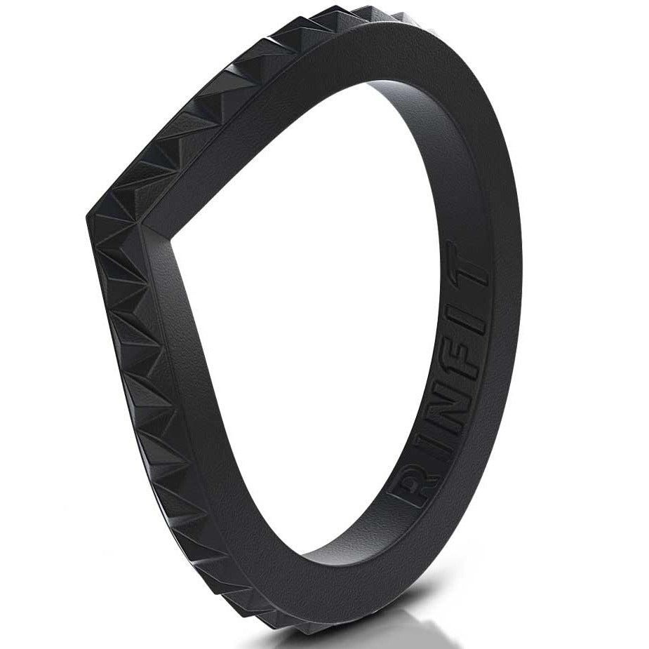 Women's Couture Silicone Stackable Rings. Stylish Design, Comfortable &  Durable Wedding Band