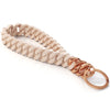 NEW! QTED x RINFIT Chain Wrist Lanyard for Keys - Keychain for Women and Men - Silicone Hand Loop Strap with Keyring. Color: Beige - Patented Design