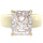 Silicone Ring – 10×8 mm Emerald Cut CZ | Patented Design - GlowStone Collection