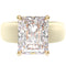Silicone Ring – 10×8 mm Emerald Cut CZ | Patented Design - GlowStone Collection
