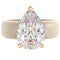 Silicone Ring – 8×12 mm Pear Cut CZ | Patent-Pending Design - GlowStone Collection