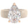 Silicone Ring – 8×12 mm Pear Cut CZ | Patent-Pending Design - GlowStone Collection