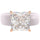 Silicone Ring – 8×8 mm Princess Cut CZ | Patented Design - GlowStone Collection