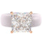 Silicone Ring – 8×8 mm Princess Cut CZ | Patented Design - GlowStone Collection