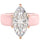 Silicone Ring – 14×7 mm Marquise Cut CZ | Patent-Pending Design - GlowStone Collection