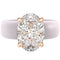 Silicone Ring – 11×8 mm Oval Cut CZ | Patented Design - GlowStone Collection