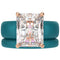 Emerald Cut CZ Silicone Ring Set for Women, Stackable 2-Ring Set, 10x8 mm CZ Stone, Thin Band, Patented Design, GlowStone Collection