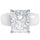 Silicone Ring – 10×8 mm Emerald Cut CZ | Patented Design - GlowStone Collection
