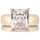 Emerald Cut CZ Silicone Ring Set for Women, Stackable 2-Ring Set, 10x8 mm CZ Stone, Thin Band, Patented Design, GlowStone Collection