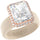 Rinfit Halo Silicone Ring for Women – 10×8 mm Emerald Cut CZ | Patented Design