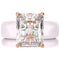 Emerald Cut CZ Silicone Ring Set for Women, Stackable 2-Ring Set, 10x8 mm CZ Stone, Thin Band, Patented Design, GlowStone Collection