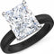 Rinfit Thin Silicone Ring – 10×8 mm Emerald Cut CZ | Patented Design - GlowStone Collection