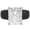 Silicone Ring – 10×8 mm Emerald Cut CZ | Patented Design - GlowStone Collection