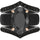 Silicone Ring Stackable Set – 12×8 mm Black Oval Cut CZ | Patented Design - GlowStone Collection