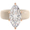 Silicone Ring – 14×7 mm Marquise Cut CZ | Patent-Pending Design - GlowStone Collection