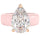 Silicone Ring – 8×12 mm Pear Cut CZ | Patent-Pending Design - GlowStone Collection