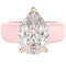 Silicone Ring – 8×12 mm Pear Cut CZ | Patent-Pending Design - GlowStone Collection