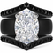Silicone Ring Stackable Set – 11×8 mm Oval Cut CZ | Patented Design - GlowStone Collection