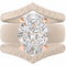 Silicone Ring Stackable Set – 11×8 mm Oval Cut CZ | Patented Design - GlowStone Collection