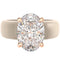 Silicone Ring – 11×8 mm Oval Cut CZ | Patented Design - GlowStone Collection