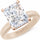 Rinfit Thin Silicone Ring – 10×8 mm Emerald Cut CZ | Patented Design - GlowStone Collection