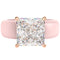 Silicone Ring – 8×8 mm Princess Cut CZ | Patented Design - GlowStone Collection