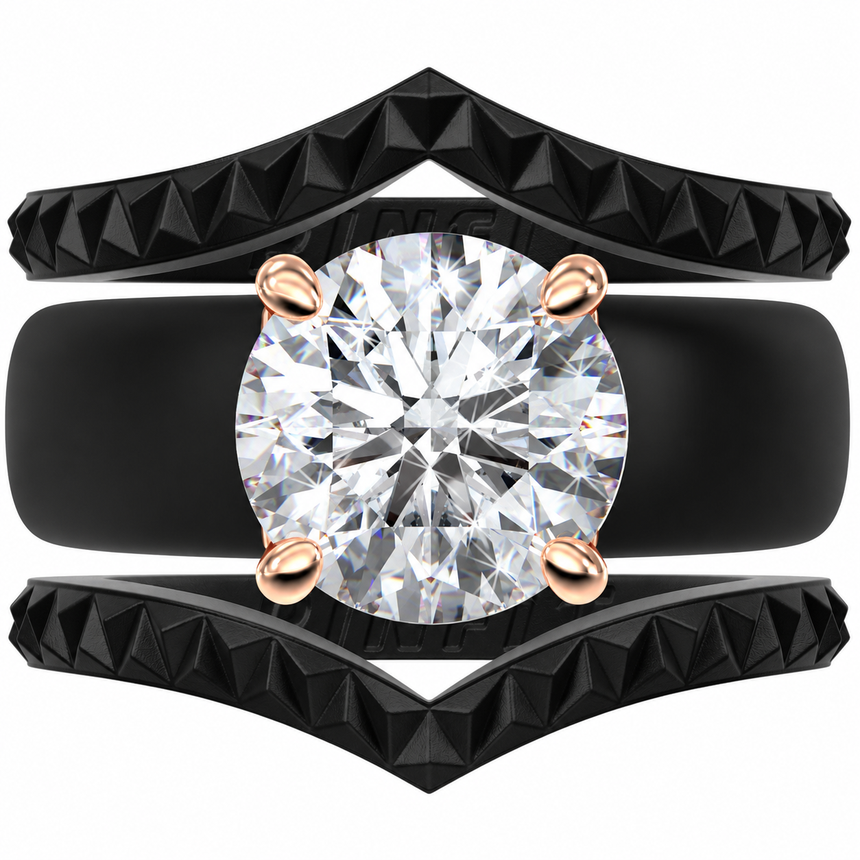 Silicone Ring Stackable Set – 7mm Round Solitaire CZ | Patented Design - GlowStone Collection