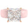 Silicone Ring – 8×8 mm Princess Cut CZ | Patented Design - GlowStone Collection