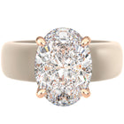 Silicone Ring – 11×8 mm Oval Cut CZ | Patented Design - GlowStone Collection