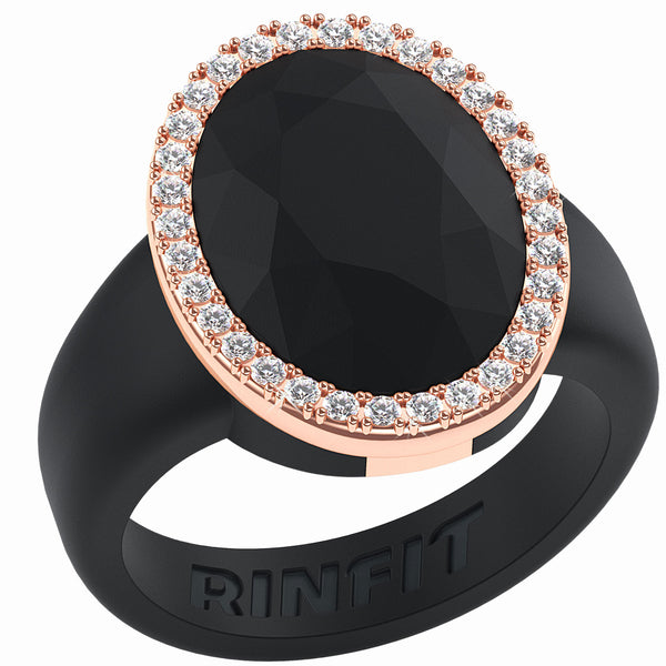 Rinfit Silicone Rings for Women - Marquise with 4 Stackable