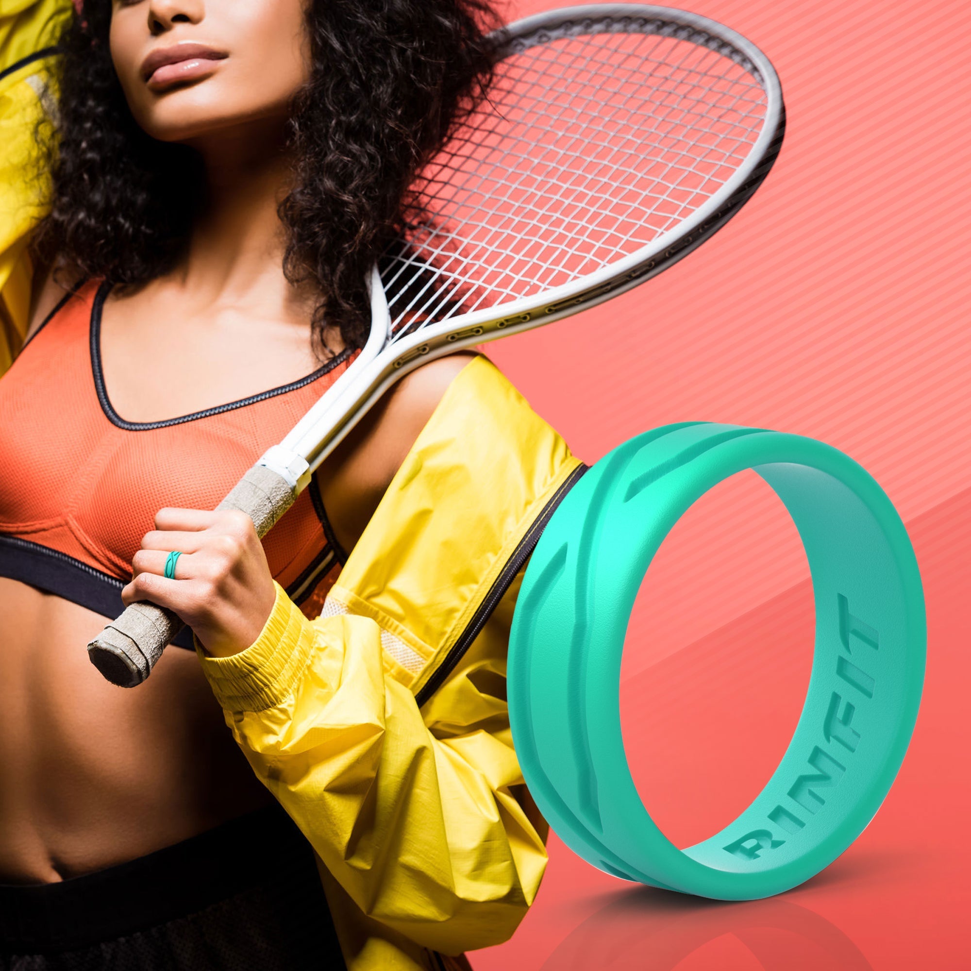 GIFT RING Women's 4Love Silicone Ring. Soft, Comfortable & Durable Wedding Band. US Design Patent