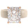 Silicone Ring – 10×8 mm Emerald Cut CZ | Patented Design - GlowStone Collection