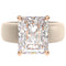 Silicone Ring – 10×8 mm Emerald Cut CZ | Patented Design - GlowStone Collection