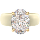 Silicone Ring – 11×8 mm Oval Cut CZ | Patented Design - GlowStone Collection