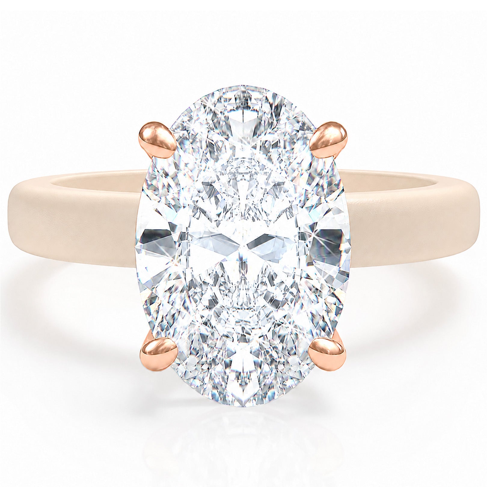 Rinfit Thin Silicone Ring for Women - Oval Cut CZ | Patented Design